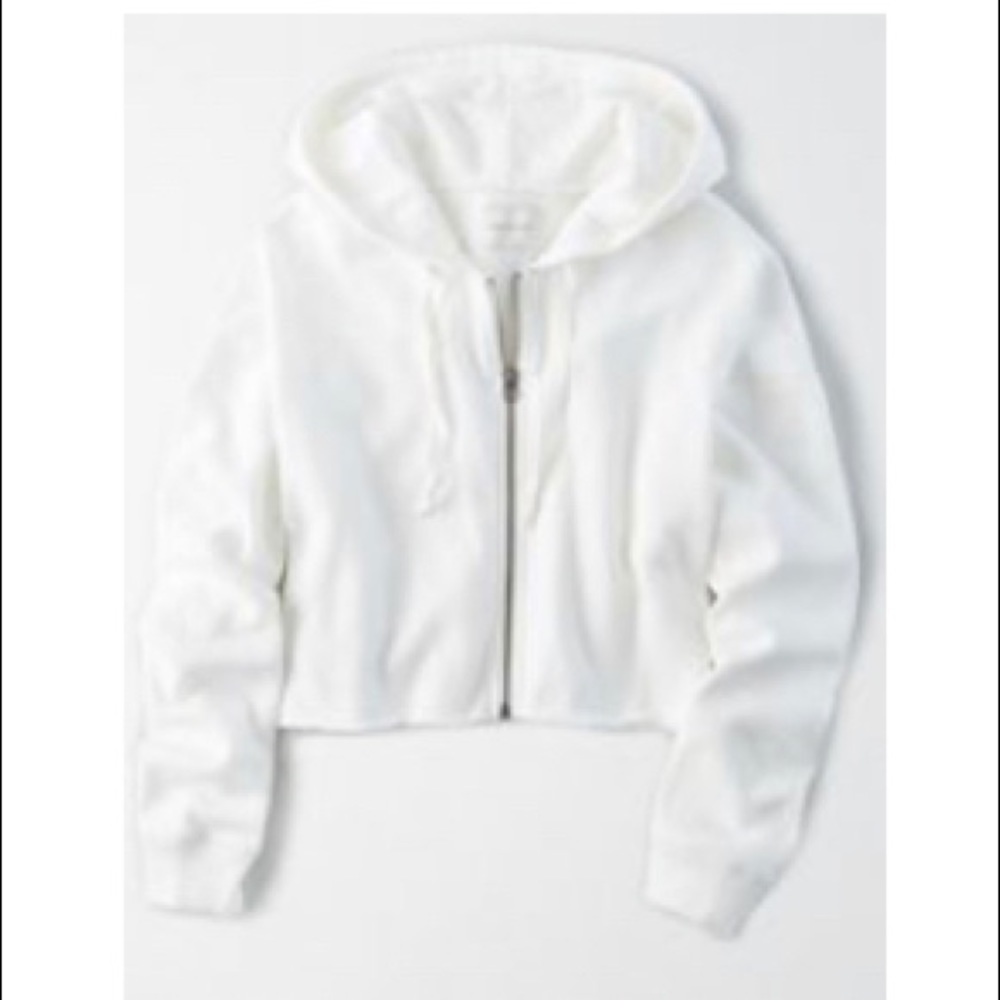 AE Fleece Cropped Zip Sweatshirt